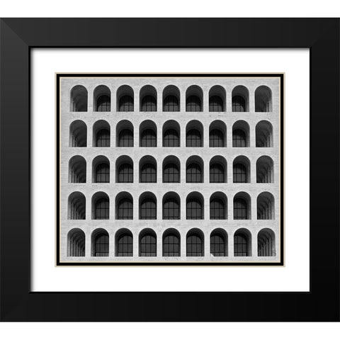 Untitled Black Modern Wood Framed Art Print with Double Matting by Santini, Francesco