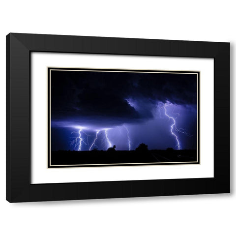 Fingers Of God Black Modern Wood Framed Art Print with Double Matting by Skilbeck, Christian