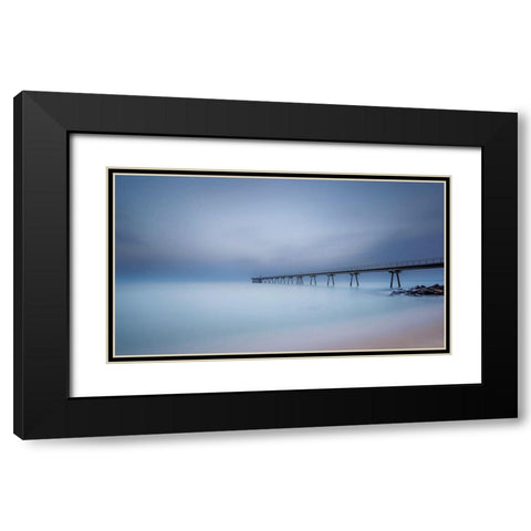 Ten Minutes. Black Modern Wood Framed Art Print with Double Matting by Bengtsson, Jonathan
