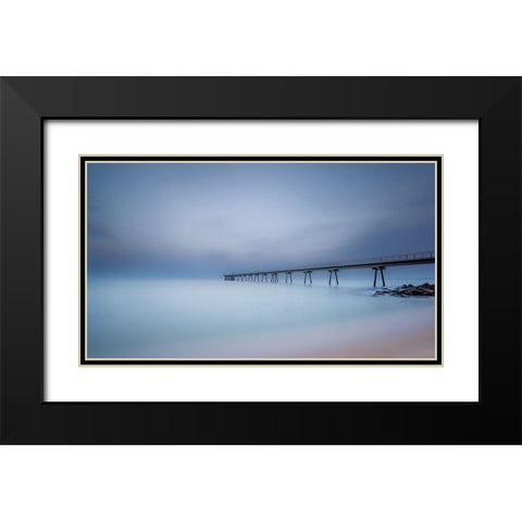 Ten Minutes. Black Modern Wood Framed Art Print with Double Matting by Bengtsson, Jonathan