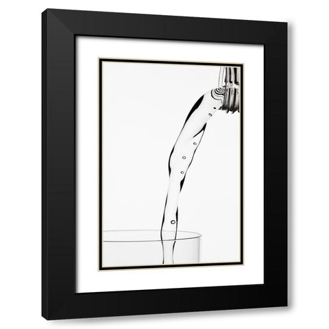 Thirsty Black Modern Wood Framed Art Print with Double Matting by Pabst, Christian