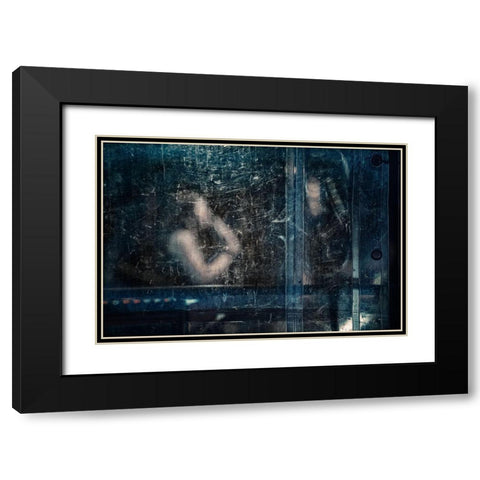 Jazz Mood Black Modern Wood Framed Art Print with Double Matting by Guarino, Vito