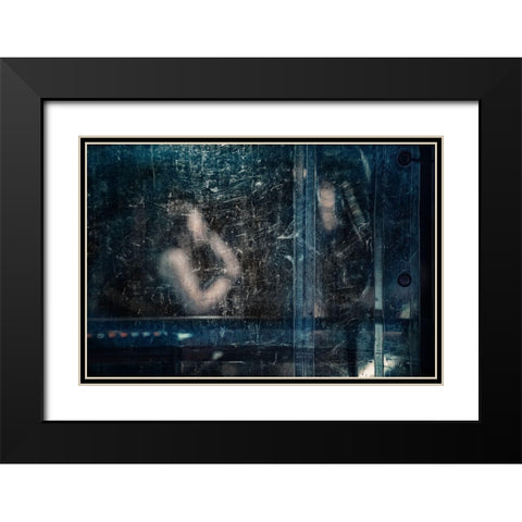 Jazz Mood Black Modern Wood Framed Art Print with Double Matting by Guarino, Vito