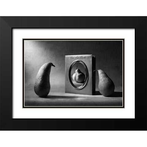 Fine Art Nude Black Modern Wood Framed Art Print with Double Matting by Ivanova, Victoria