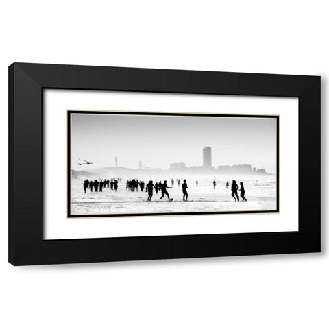 When The Sun Encounters The Mist ... Black Modern Wood Framed Art Print with Double Matting by Depaepe, Yvette