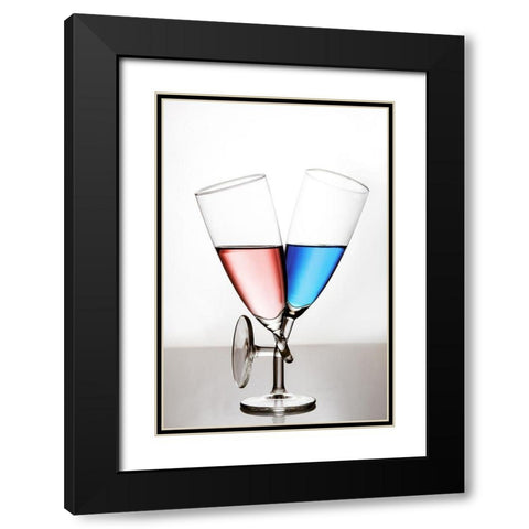 Love Black Modern Wood Framed Art Print with Double Matting by Lavsen, Gert