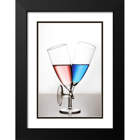 Love Black Modern Wood Framed Art Print with Double Matting by Lavsen, Gert