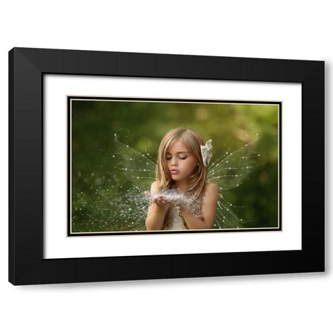 Believe Black Modern Wood Framed Art Print with Double Matting by Andelman, Katie