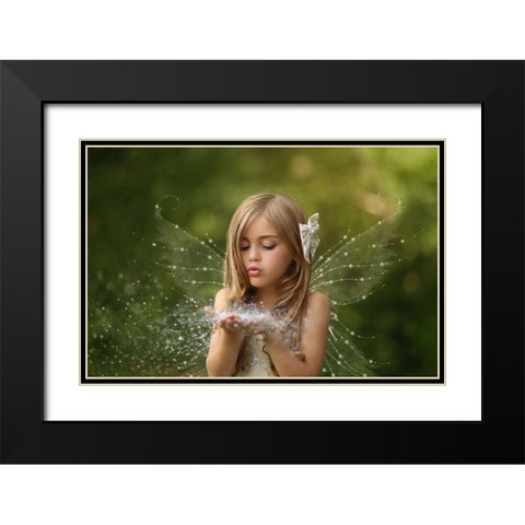 Believe Black Modern Wood Framed Art Print with Double Matting by Andelman, Katie