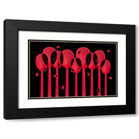 Autumn Black Modern Wood Framed Art Print with Double Matting by Hammer, Jacqueline