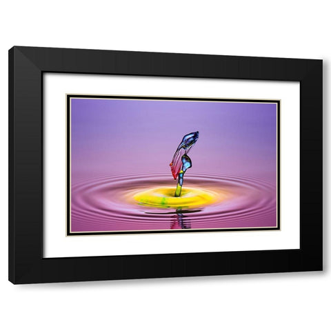 Lady Black Modern Wood Framed Art Print with Double Matting by Berkati, Muhammad