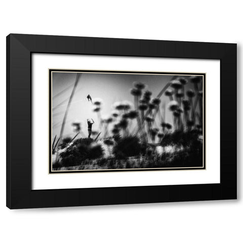 A Feeling Like This Black Modern Wood Framed Art Print with Double Matting by Mexia, Laura