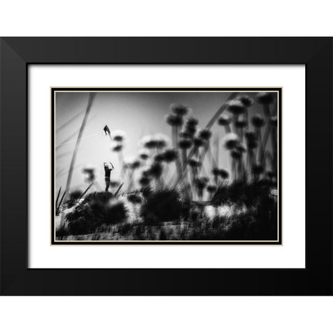 A Feeling Like This Black Modern Wood Framed Art Print with Double Matting by Mexia, Laura