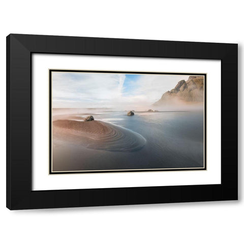 Dreamland Black Modern Wood Framed Art Print with Double Matting by Kravanja, Jure