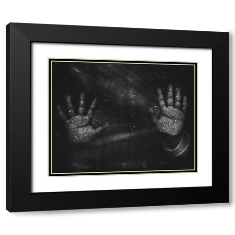 The Conundrum Black Modern Wood Framed Art Print with Double Matting by Jitir, Suhandi