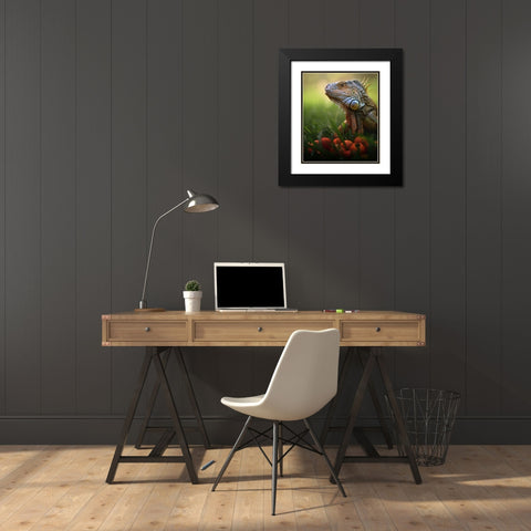 Tomatoes Time Black Modern Wood Framed Art Print with Double Matting by Bhs, Fahmi