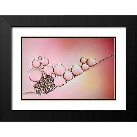 Pearlescent Pastel Black Modern Wood Framed Art Print with Double Matting by Westum, Heidi
