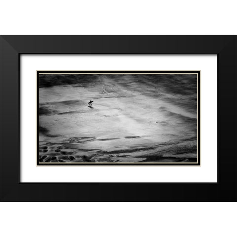 His Mistress The Sea Black Modern Wood Framed Art Print with Double Matting by Bland, Richard