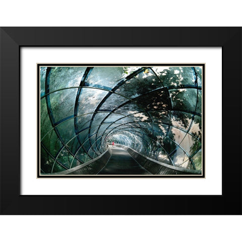 Through The Arc Black Modern Wood Framed Art Print with Double Matting by Dong Hee, Han