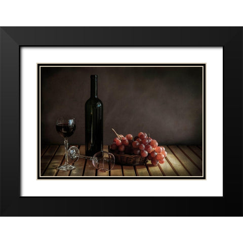 The Partys Over... Black Modern Wood Framed Art Print with Double Matting by Perfoncio, Margareth