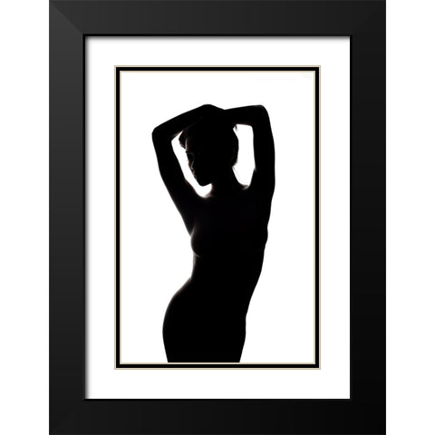 This Is Not A Black A White Black Modern Wood Framed Art Print with Double Matting by Amanda, Nick