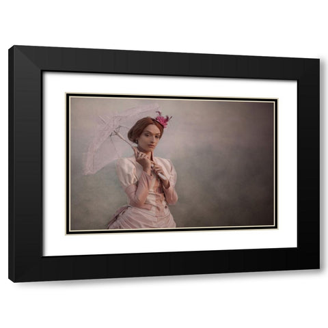 A Walk Black Modern Wood Framed Art Print with Double Matting by Mest, Olga