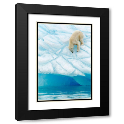 Vertigo Black Modern Wood Framed Art Print with Double Matting by Gil Raga, Joan