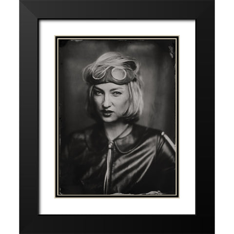 Olga, Wet Plate 18 X 24 Cm Black Modern Wood Framed Art Print with Double Matting by Az, Dzmitry