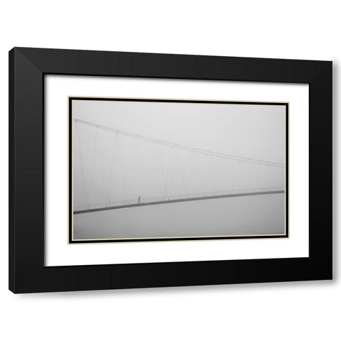 From Distance Black Modern Wood Framed Art Print with Double Matting by Nevistic, Krunoslav