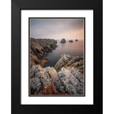 Stillness At The End Of The World Black Modern Wood Framed Art Print with Double Matting by Wrobel, Karsten