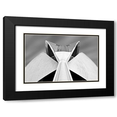 Calatrava Black Modern Wood Framed Art Print with Double Matting by Van Zaane, Alida