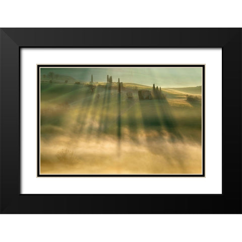 Mist... Black Modern Wood Framed Art Print with Double Matting by Browko, Krzysztof