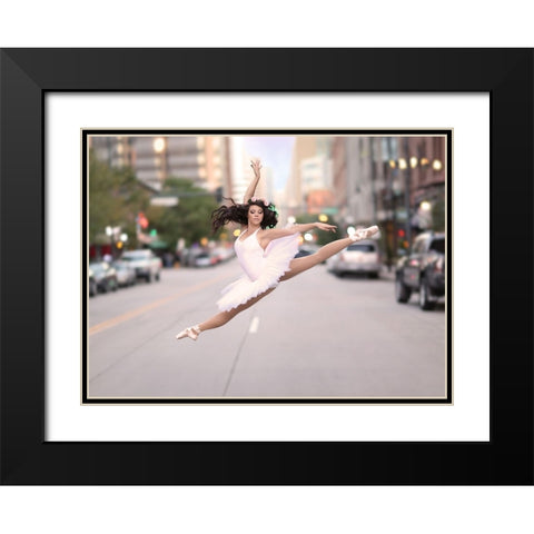 Untitled Black Modern Wood Framed Art Print with Double Matting by Andelman, Katie