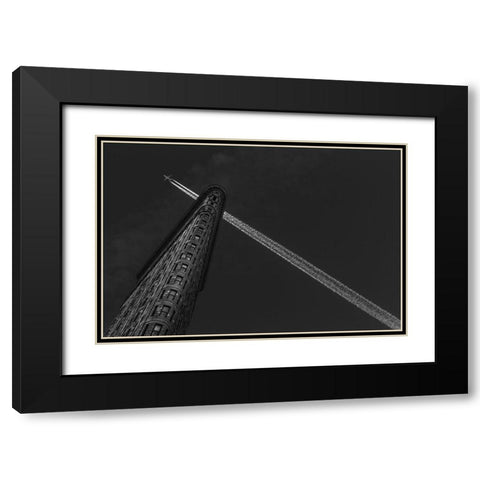 New York - Flatiron Crossing Black Modern Wood Framed Art Print with Double Matting by Jurek, Michael