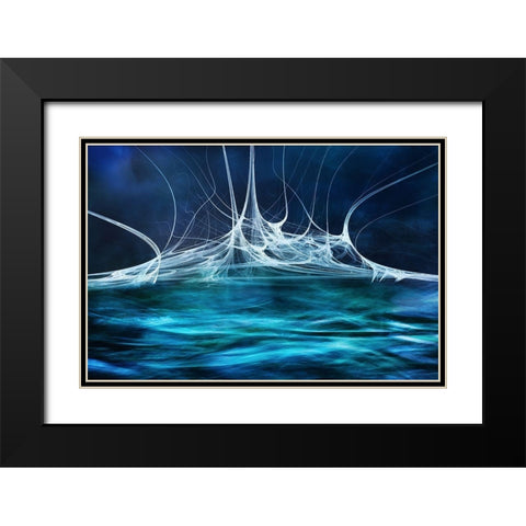 Alien Waters No2 Black Modern Wood Framed Art Print with Double Matting by Marthinussen, Willy