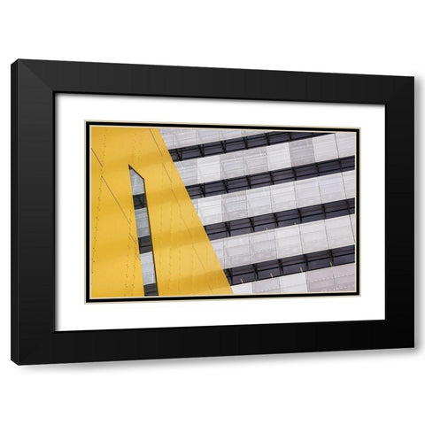 Continuation Black Modern Wood Framed Art Print with Double Matting by Hammer, Jacqueline