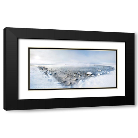 Alone In The Silence Black Modern Wood Framed Art Print with Double Matting by Molteni, Nicola