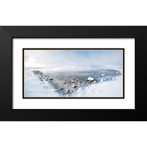 Alone In The Silence Black Modern Wood Framed Art Print with Double Matting by Molteni, Nicola
