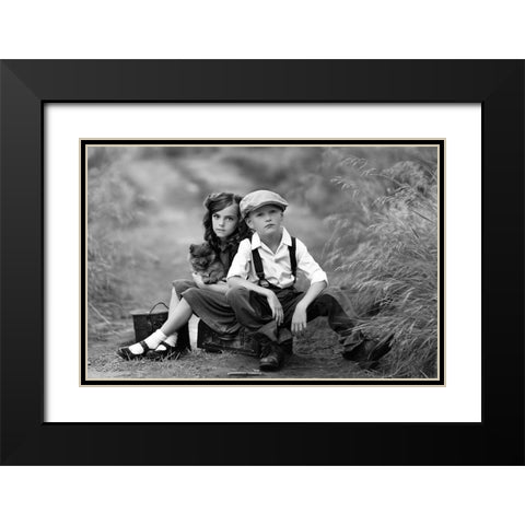 In Dreams Black Modern Wood Framed Art Print with Double Matting by Andelman, Katie