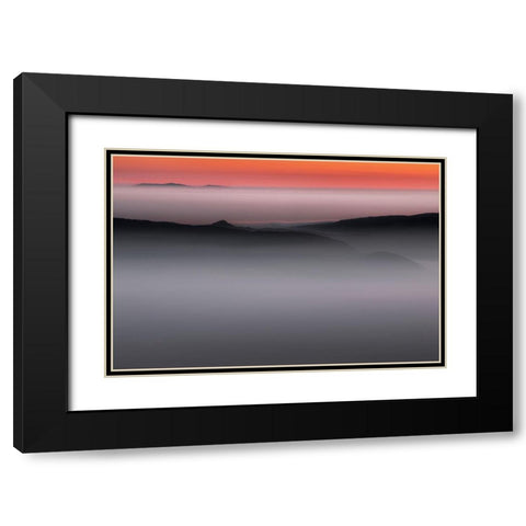 Homeland Black Modern Wood Framed Art Print with Double Matting by Petrovic, Dragisa