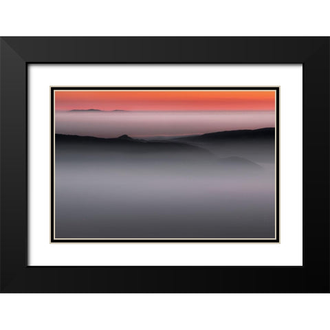 Homeland Black Modern Wood Framed Art Print with Double Matting by Petrovic, Dragisa