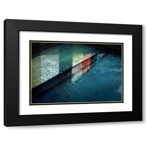 Reflections Black Modern Wood Framed Art Print with Double Matting by Van Maastricht, Henk