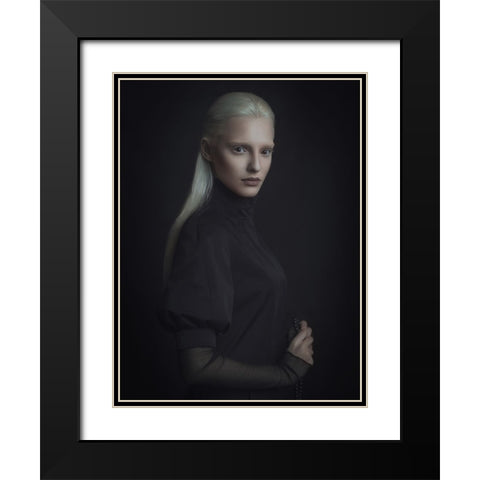 Untitled Black Modern Wood Framed Art Print with Double Matting by Shevchenko, Yuri