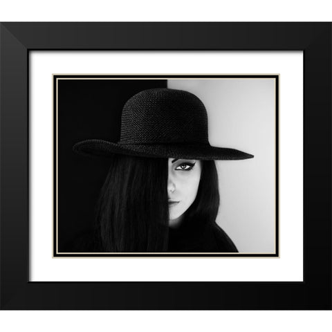 Checkmate Black Modern Wood Framed Art Print with Double Matting by Kostadinov, Bobby