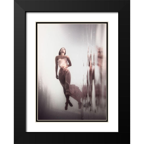 Dreaming Nymph Black Modern Wood Framed Art Print with Double Matting by Slegrova, Gabriela