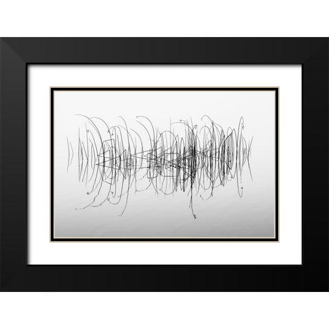 Graphic Black Modern Wood Framed Art Print with Double Matting by Pettersson, Benny