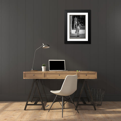 Vetrine Black Modern Wood Framed Art Print with Double Matting by Milovich, Traven