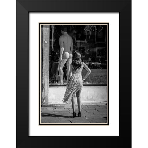 Vetrine Black Modern Wood Framed Art Print with Double Matting by Milovich, Traven