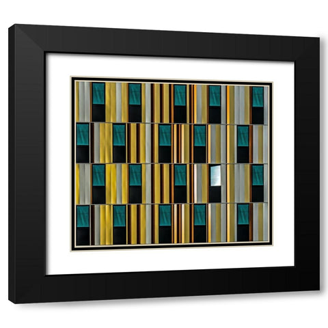 Dissident Window Black Modern Wood Framed Art Print with Double Matting by Vangindertael, Luc