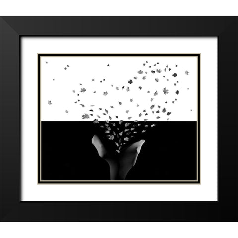 Untitled Black Modern Wood Framed Art Print with Double Matting by Zahirimehr, Maryam